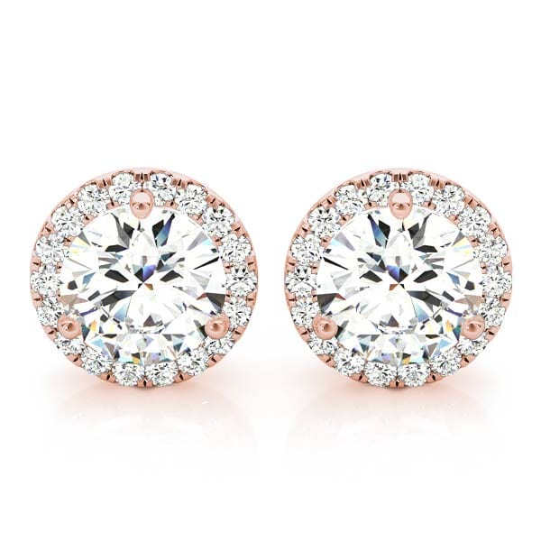 Halo Stud Earrings - Planet Diamonds