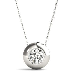 Bezel Solitaire Pendant