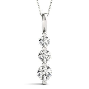 Linear Three Stone Pendant