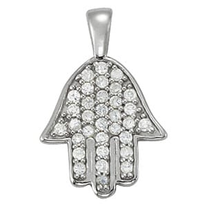 Pave Hamsa Pendant