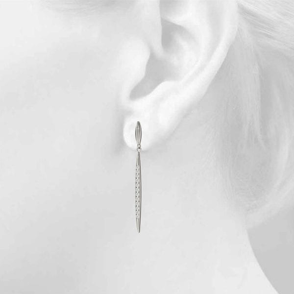 Thin Stick Drop Earrings - Image 10
