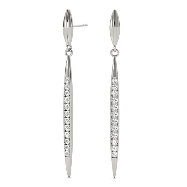 Thin Stick Drop Earrings - Image 7