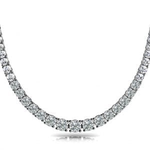 Tappered Riviere Necklace