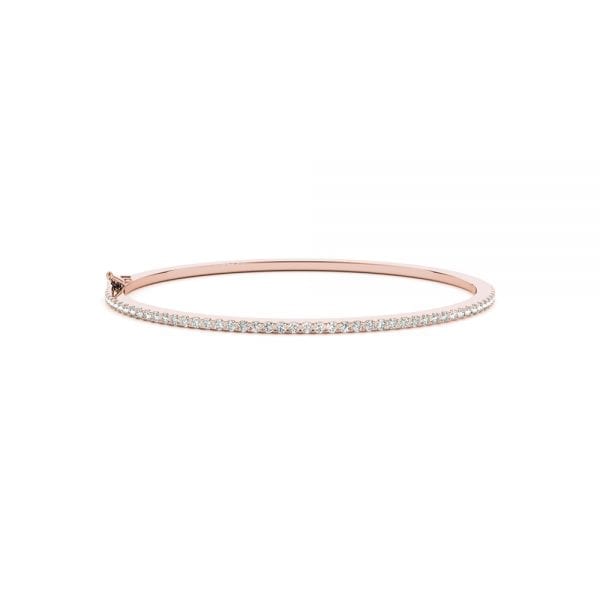 Oval Diamond Bangle - Image 3