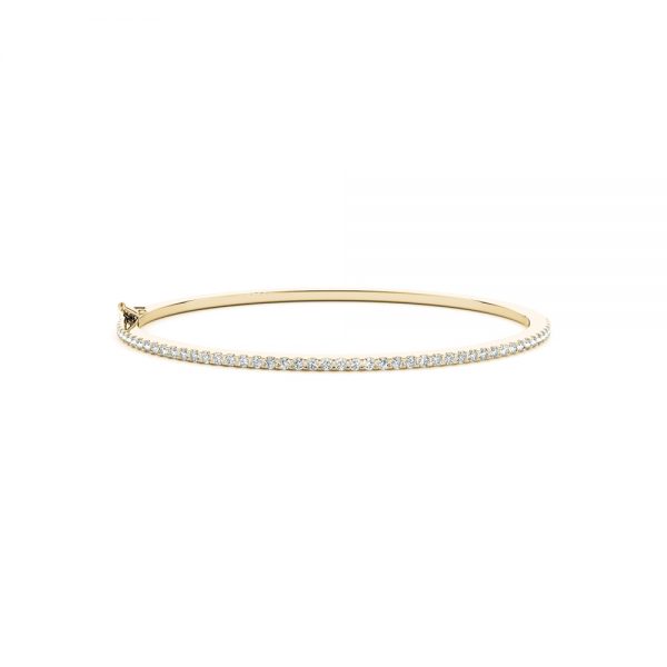 Oval Diamond Bangle - Image 2